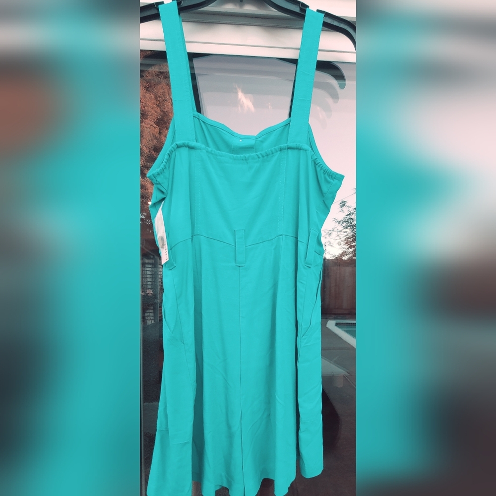 Nine West Teal Button Romper - Size Medium - Picture 6 of 17